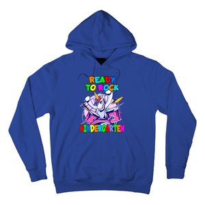 Ready To Rock Kindergarten Drumming Unicorn Preschool Meaningful Gift Hoodie