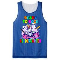 Ready To Rock Kindergarten Drumming Unicorn Preschool Meaningful Gift Mesh Reversible Basketball Jersey Tank