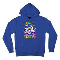 Ready To Rock Kindergarten Drumming Unicorn Preschool Meaningful Gift Tall Hoodie