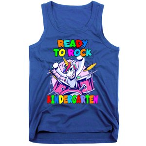 Ready To Rock Kindergarten Drumming Unicorn Preschool Meaningful Gift Tank Top