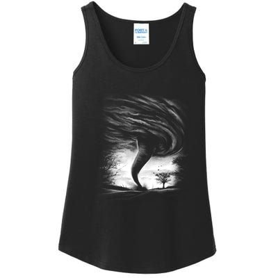 Realistic Tornado Ladies Essential Tank