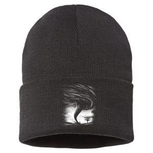 Realistic Tornado Sustainable Knit Beanie