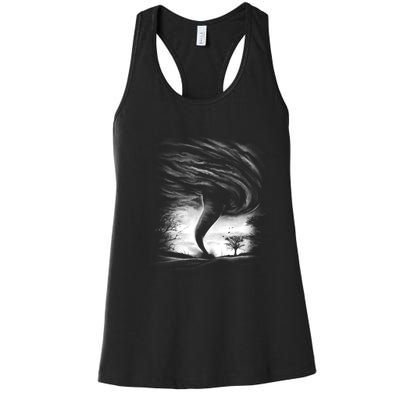 Realistic Tornado Women's Racerback Tank