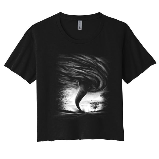 Realistic Tornado Crop Top