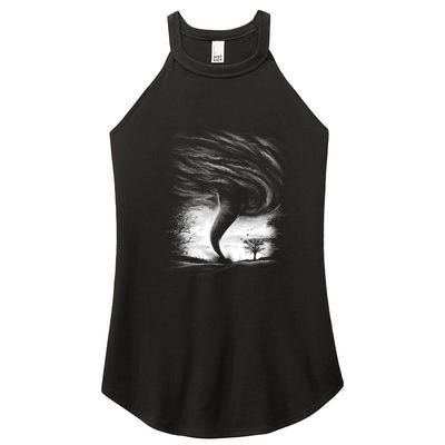 Realistic Tornado Women's Perfect Tri Rocker Tank