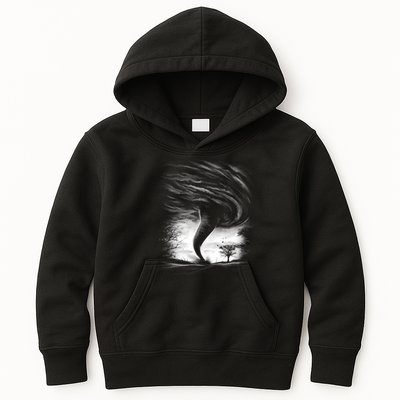 Realistic Tornado Kids Hoodie