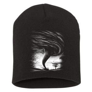 Realistic Tornado Short Acrylic Beanie