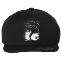 Realistic Tornado Wool Snapback Cap