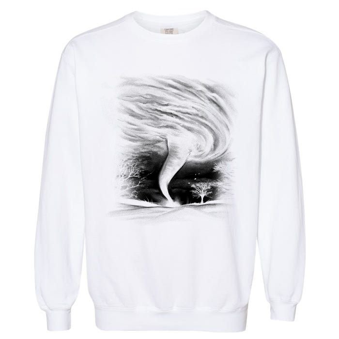 Realistic Tornado Garment-Dyed Sweatshirt