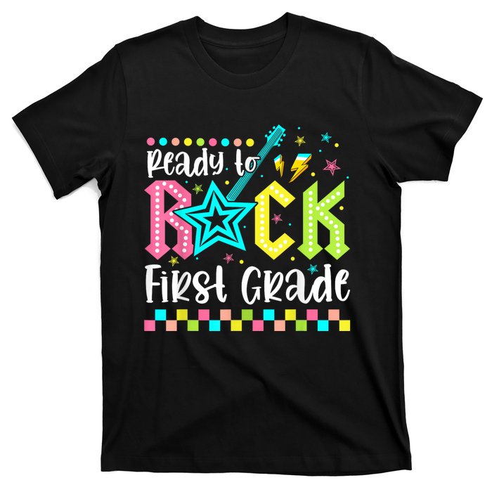 Ready To Rock First Grade Back To School 1st Grade T-Shirt