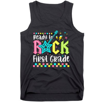 Ready To Rock First Grade Back To School 1st Grade Tank Top