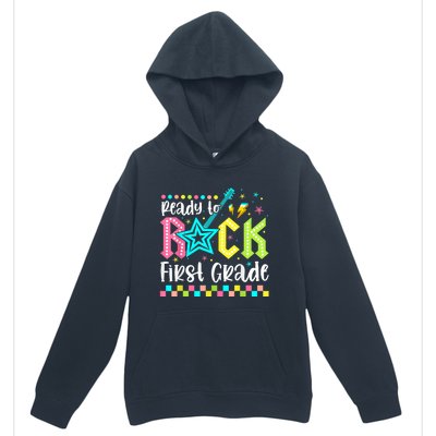 Ready To Rock First Grade Back To School 1st Grade Urban Pullover Hoodie