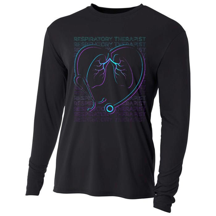 Respiratory Therapist Respiratory Therapy Retro Cooling Performance Long Sleeve Crew