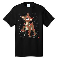 Rudolph The Red Nose Reindeer For And Christmas Fan Tall T-Shirt