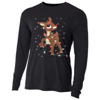 Rudolph The Red Nose Reindeer For And Christmas Fan Cooling Performance Long Sleeve Crew