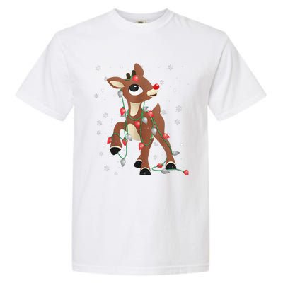 Rudolph The Red Nose Reindeer For And Christmas Fan Garment-Dyed Heavyweight T-Shirt