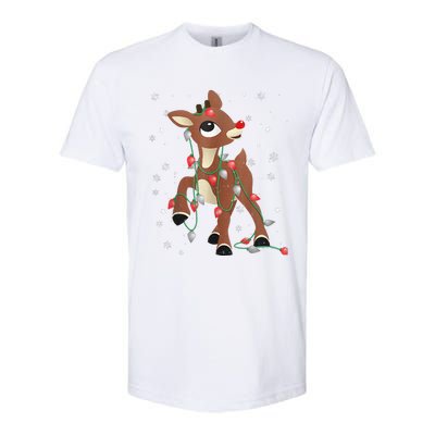 Rudolph The Red Nose Reindeer For And Christmas Fan Softstyle CVC T-Shirt