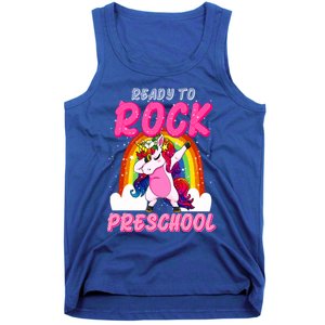 Ready To Rock Preschool Dabbing Unicorn Back To School Gift Tank Top