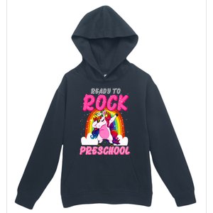 Ready To Rock Preschool Dabbing Unicorn Back To School Gift Urban Pullover Hoodie