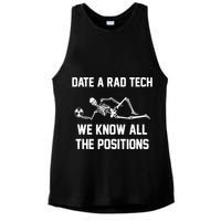 Radiology Technician Rad Tech X Ray Funny Date A Rad Tech Ladies PosiCharge Tri-Blend Wicking Tank
