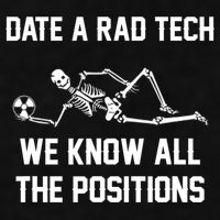Radiology Technician Rad Tech X Ray Funny Date A Rad Tech Ladies PosiCharge Tri-Blend Wicking Tank