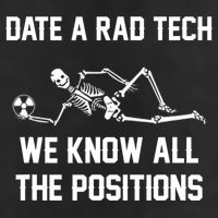 Radiology Technician Rad Tech X Ray Funny Date A Rad Tech 7 Panel Mesh Trucker Snapback Hat