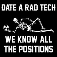 Radiology Technician Rad Tech X Ray Funny Date A Rad Tech Flat Bill Trucker Hat