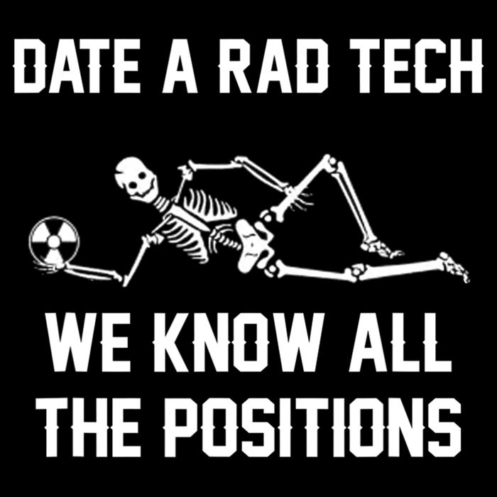 Radiology Technician Rad Tech X Ray Funny Date A Rad Tech Flat Bill Trucker Hat