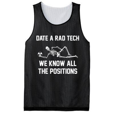 Radiology Technician Rad Tech X Ray Funny Date A Rad Tech Mesh Reversible Basketball Jersey Tank