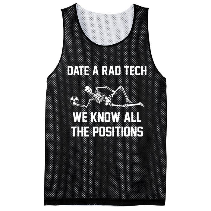 Radiology Technician Rad Tech X Ray Funny Date A Rad Tech Mesh Reversible Basketball Jersey Tank
