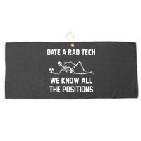 Radiology Technician Rad Tech X Ray Funny Date A Rad Tech Large Microfiber Waffle Golf Towel