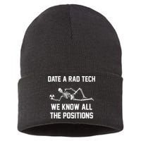 Radiology Technician Rad Tech X Ray Funny Date A Rad Tech Sustainable Knit Beanie