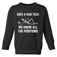 Radiology Technician Rad Tech X Ray Funny Date A Rad Tech Toddler Sweatshirt
