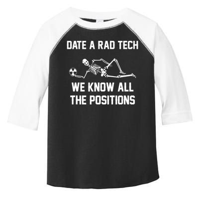 Radiology Technician Rad Tech X Ray Funny Date A Rad Tech Toddler Fine Jersey T-Shirt