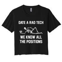 Radiology Technician Rad Tech X Ray Funny Date A Rad Tech Crop Top