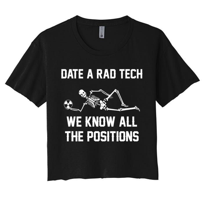Radiology Technician Rad Tech X Ray Funny Date A Rad Tech Crop Top