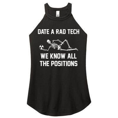 Radiology Technician Rad Tech X Ray Funny Date A Rad Tech Women's Perfect Tri Rocker Tank