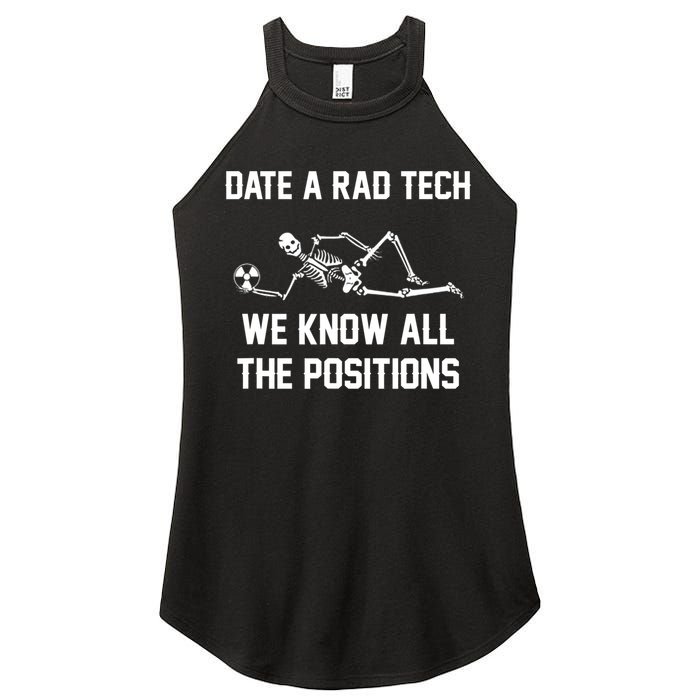 Radiology Technician Rad Tech X Ray Funny Date A Rad Tech Women's Perfect Tri Rocker Tank