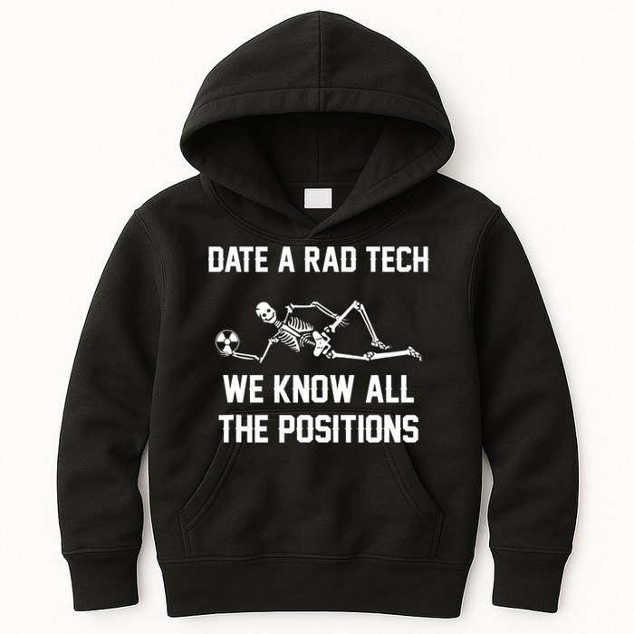 Radiology Technician Rad Tech X Ray Funny Date A Rad Tech Kids Hoodie