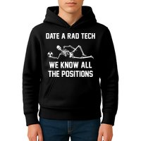 Radiology Technician Rad Tech X Ray Funny Date A Rad Tech Kids Hoodie