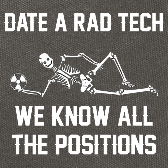 Radiology Technician Rad Tech X Ray Funny Date A Rad Tech Cotton Canvas Backpack