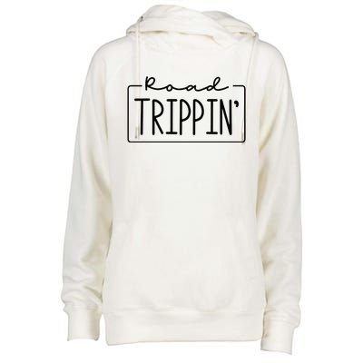 Road Trippin Road Trip Travel Road Tripping Trip Womens Funnel Neck Pullover Hood