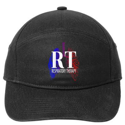 Respiratory Therapy Rrt Respiratory Care 7-Panel Snapback Hat