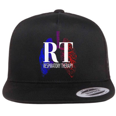 Respiratory Therapy Rrt Respiratory Care Flat Bill Trucker Hat