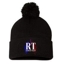 Respiratory Therapy Rrt Respiratory Care Pom Pom 12in Knit Beanie