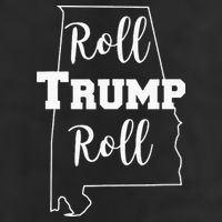 Roll Trump Roll Republican Party Alabama 7 Panel Mesh Trucker Snapback Hat