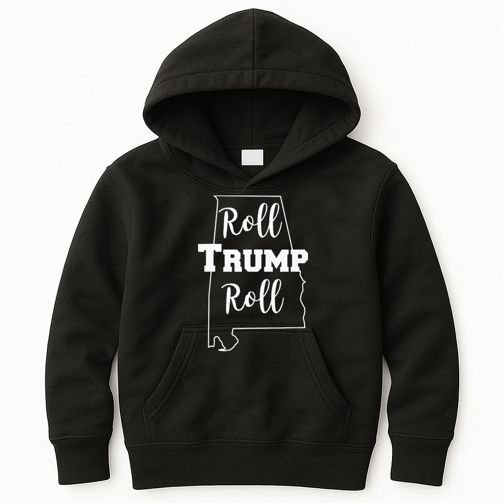 Roll Trump Roll Republican Party Alabama Kids Hoodie