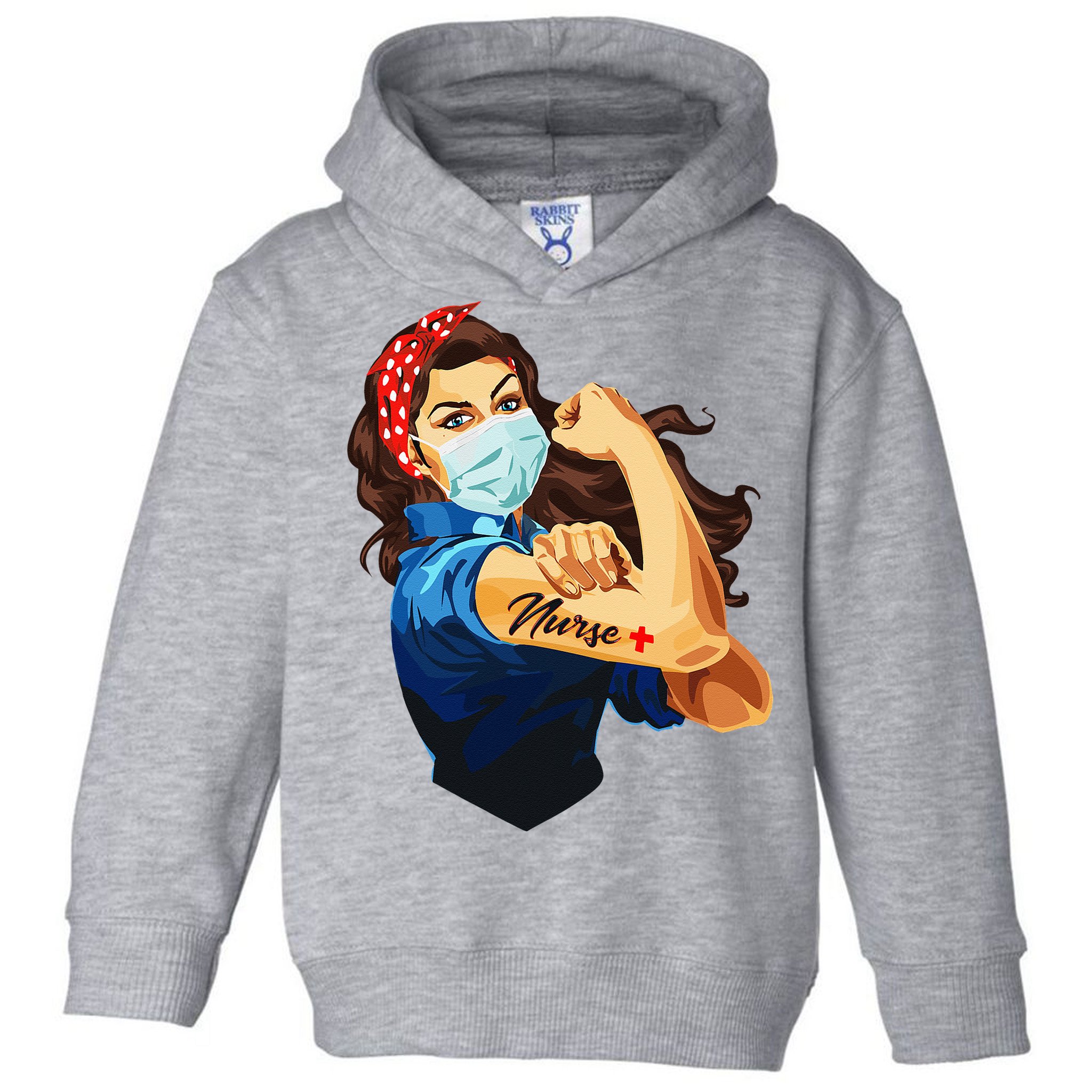 Rosie The Riveter Woman Nurse Toddler Hoodie
