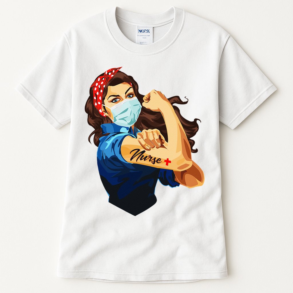 Rosie The Riveter Woman Nurse Tall T-Shirt