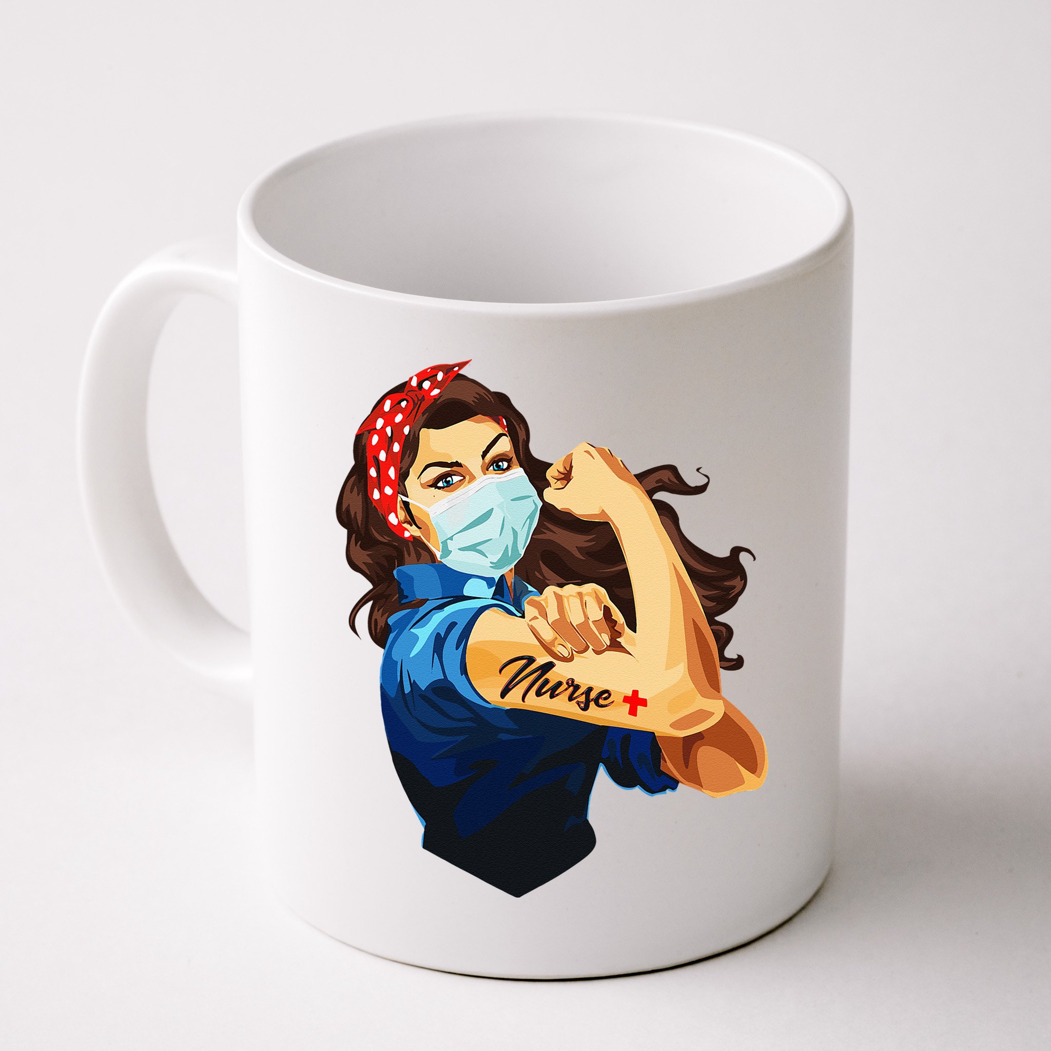 Rosie The Riveter Woman Nurse Mug